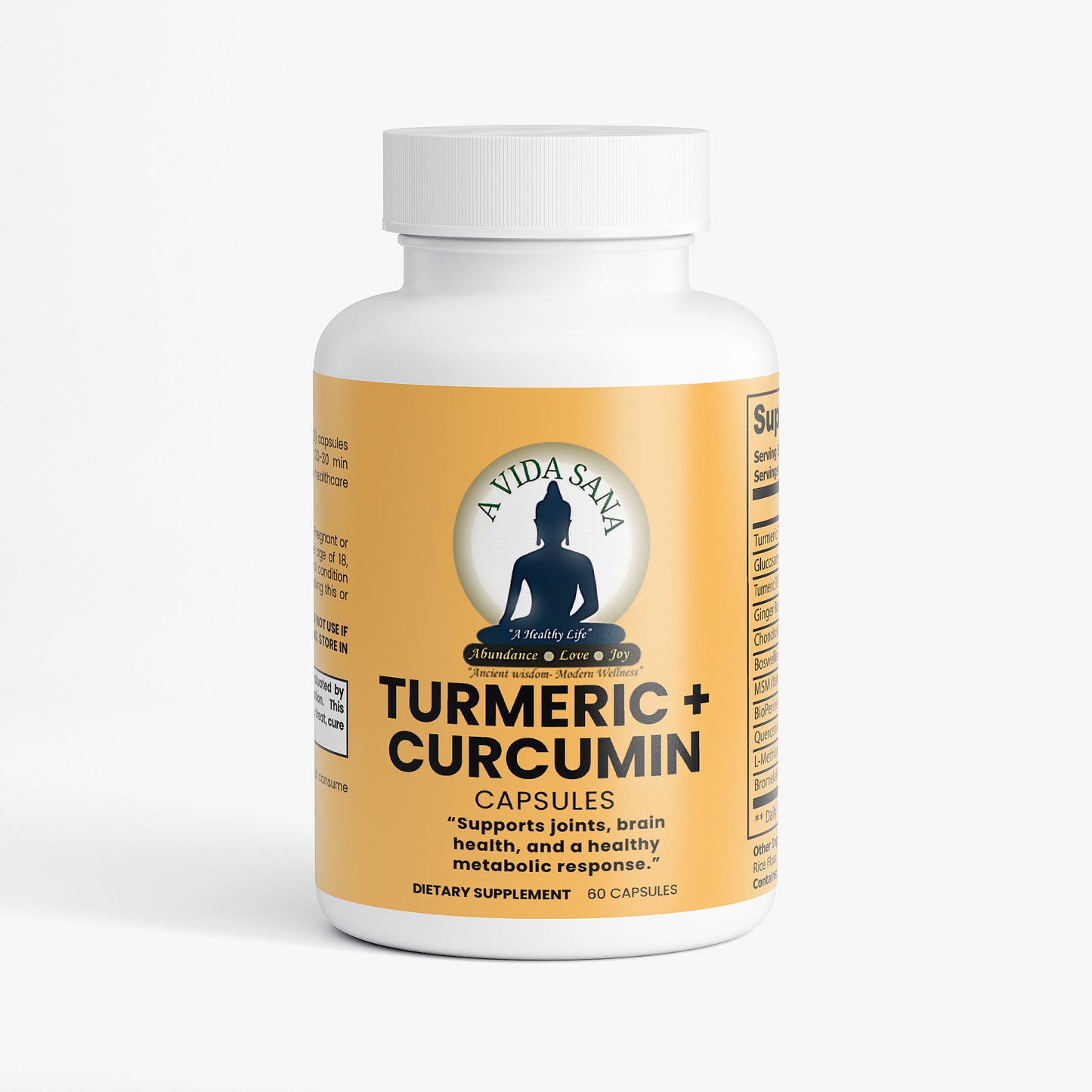 Avidasana Turmeric + Curcumin