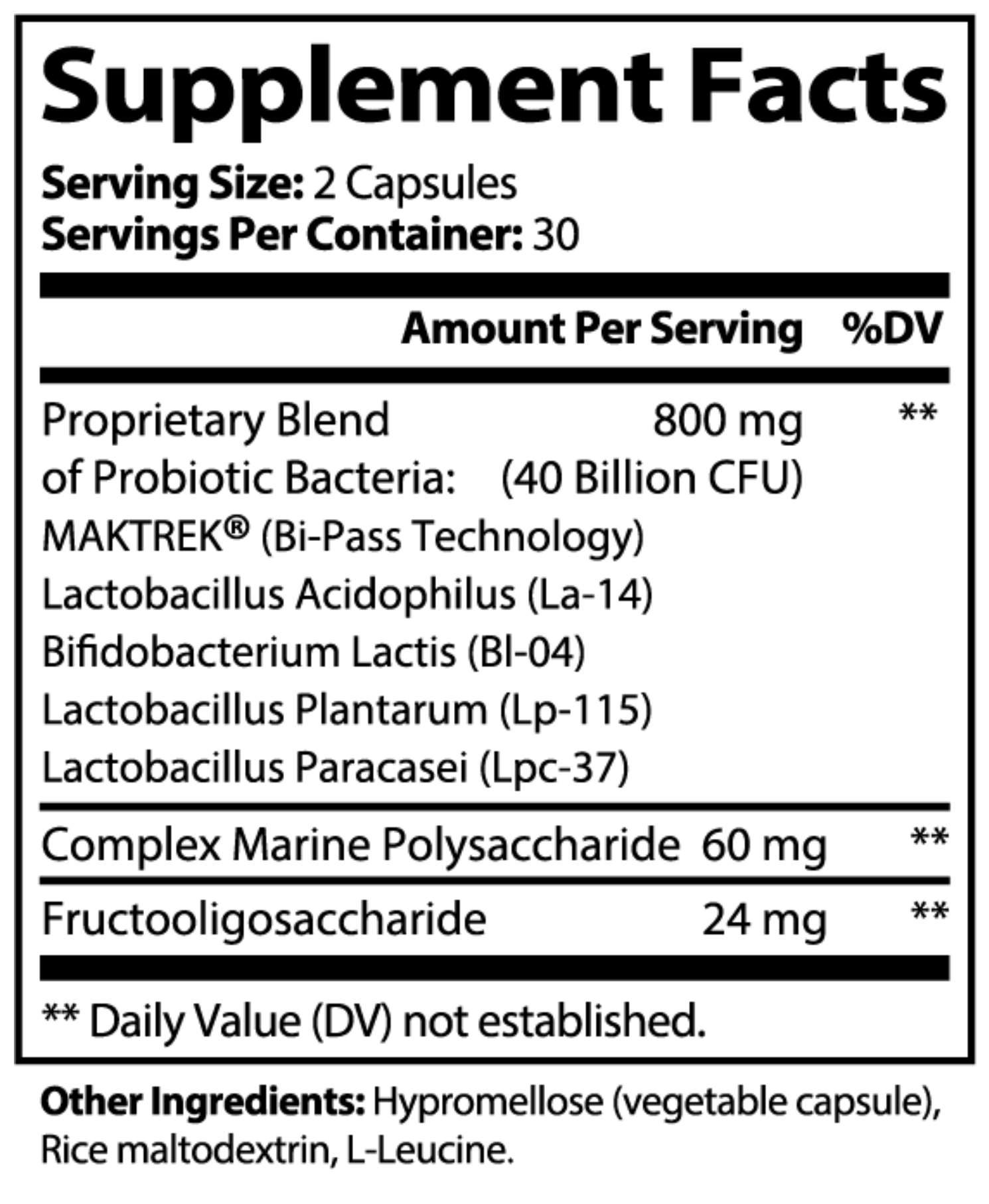 Probiotic 40 Billion with Prebiotics - Image 2